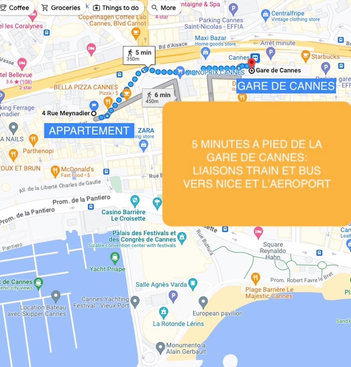 Property With Style - Rue Meynadier - 350M Palais & Beach! 戛纳 外观 照片